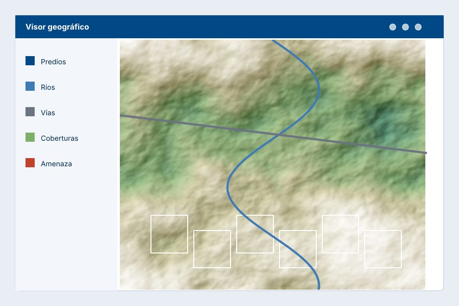 Visor geográfico web con capas de información